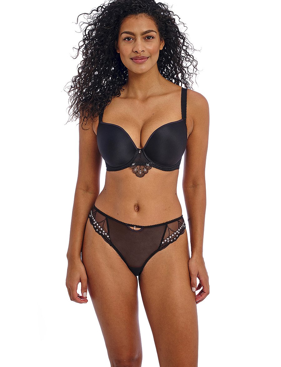 Freya - LOVELAND UW MOULDED PLUNGE T-SHIRT BRA - boudoir noir - 4