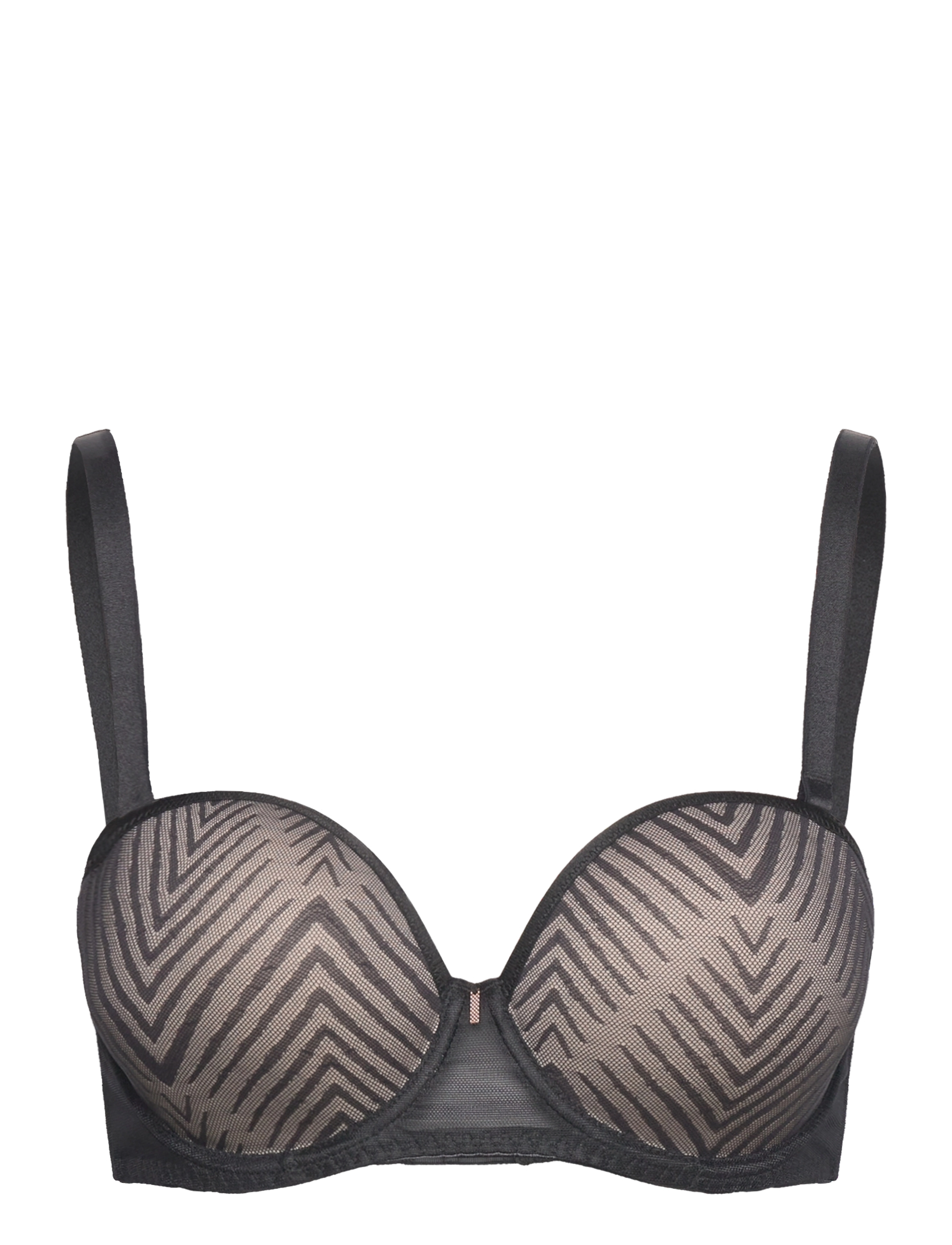 Freya TAILORED UW MOULDED STRAPLESS BRA - BHs - BLACK / black