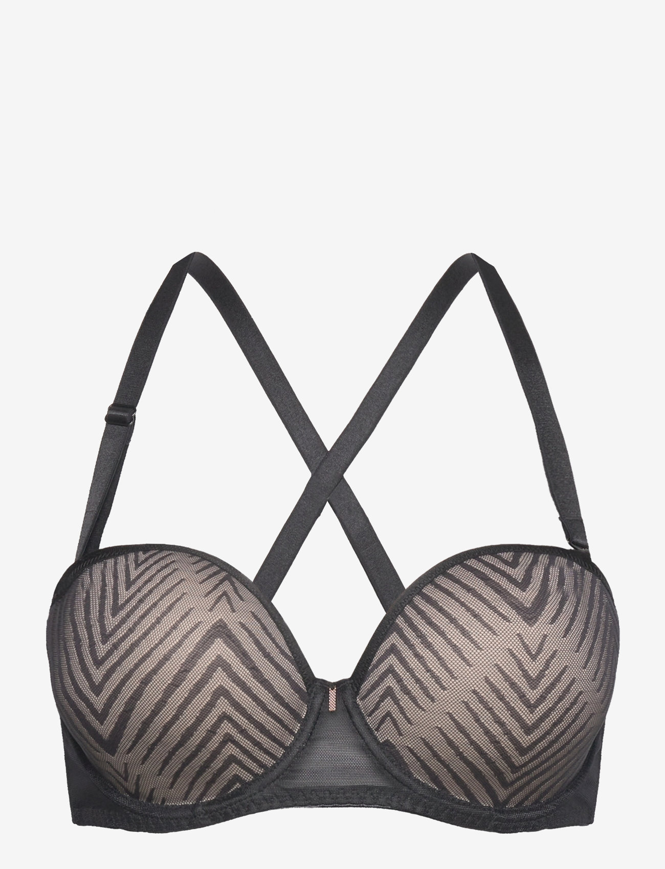 Freya - TAILORED UW MOULDED STRAPLESS BRA - balconette bhs - black - 3