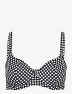 CHECK IN UW SWEETHEART BIKINI TOP - MONOCHROME