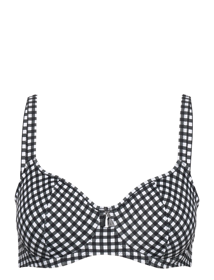 Freya - CHECK IN UW SWEETHEART BIKINI TOP - vielutėmis sutvirtintos bikinio liemenėlės - monochrome - 0