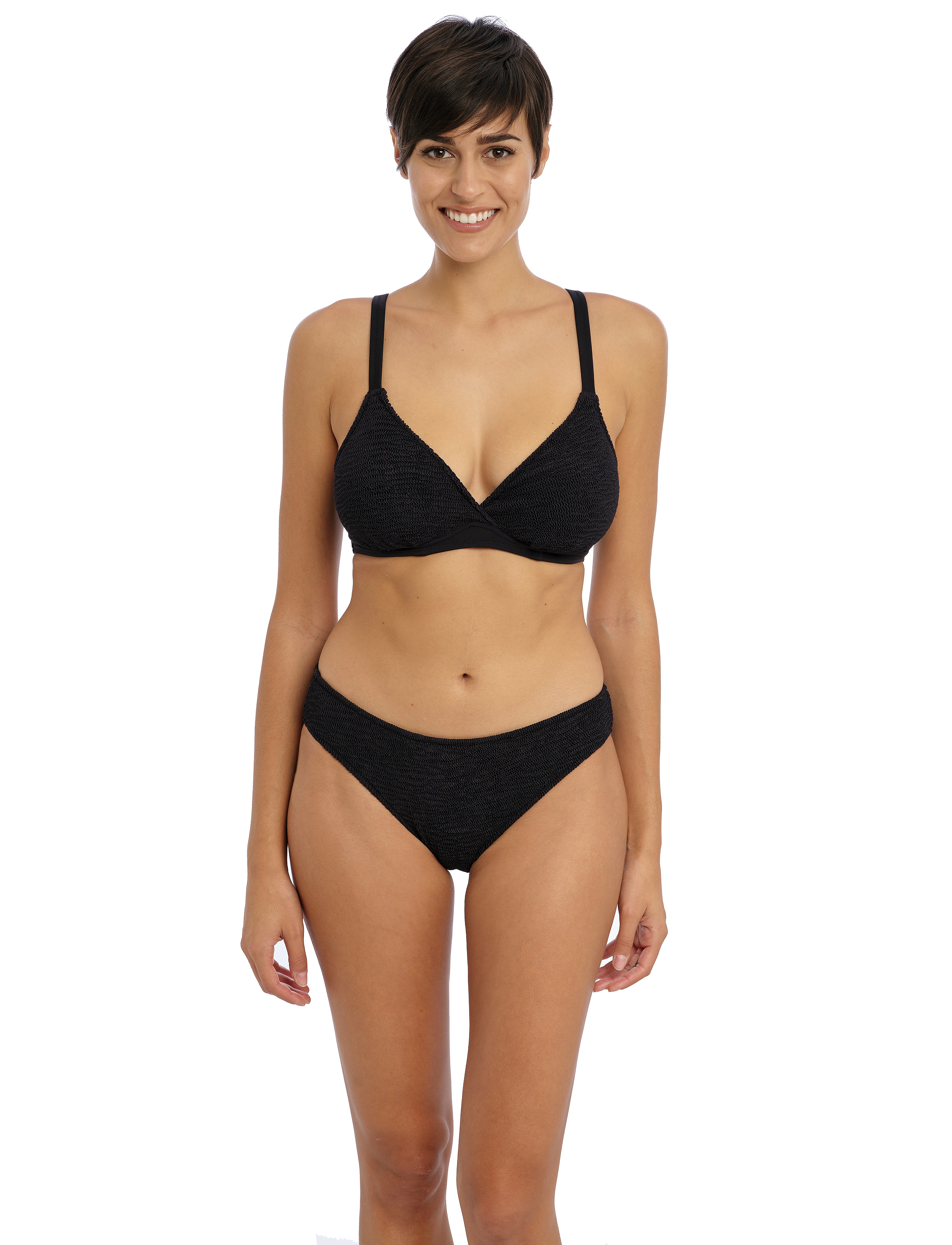 Freya - IBIZA WAVES UW PLUNGE BIKINI TOP 36 D - driehoekige bikini - black - 0