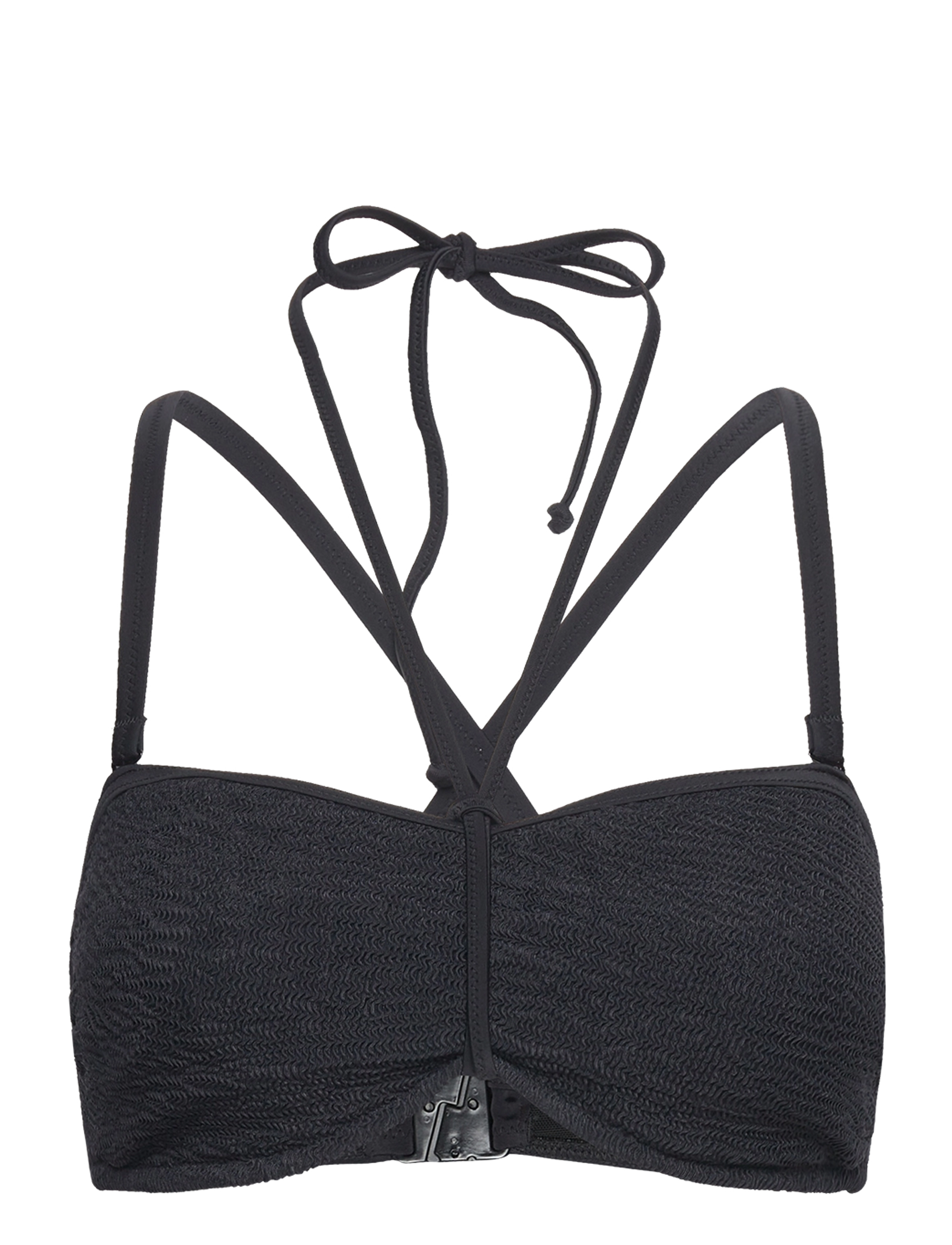 FREYA Ibiza Waves Uw Bandeau Bikini Oberteil 36 D Schwarz - Ex75 - Damen