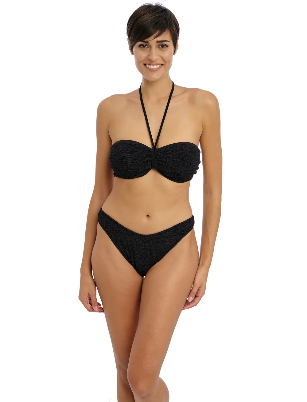 Freya - IBIZA WAVES BIKINI BRIEF - bikinibriefs - black - 0