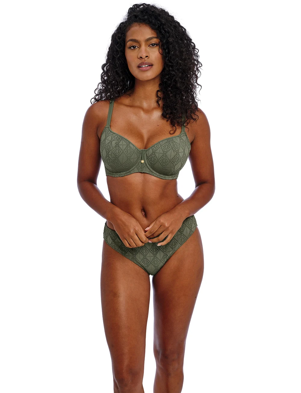 Freya - NOMAD NIGHTS UW SWEETHEART BIKINI TOP - tugitraadiga bikiinide ülaosad - sage - 1