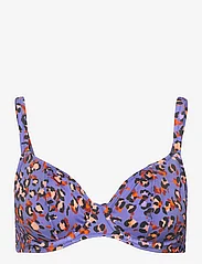 Freya - SANTIAGO NIGHTS UW PLUNGE BIKINI TOP - bikini-oberteile mit bügel - leopard - 0