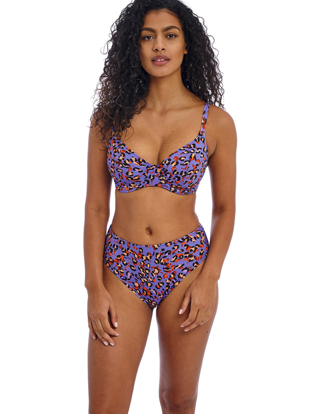 Freya - SANTIAGO NIGHTS UW PLUNGE BIKINI TOP - bikini-oberteile mit bügel - leopard - 1