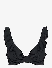 Freya - JEWEL COVE UW HIGH APEX BIKINI TOP 30 D - vielutėmis sutvirtintos bikinio liemenėlės - plain black - 0