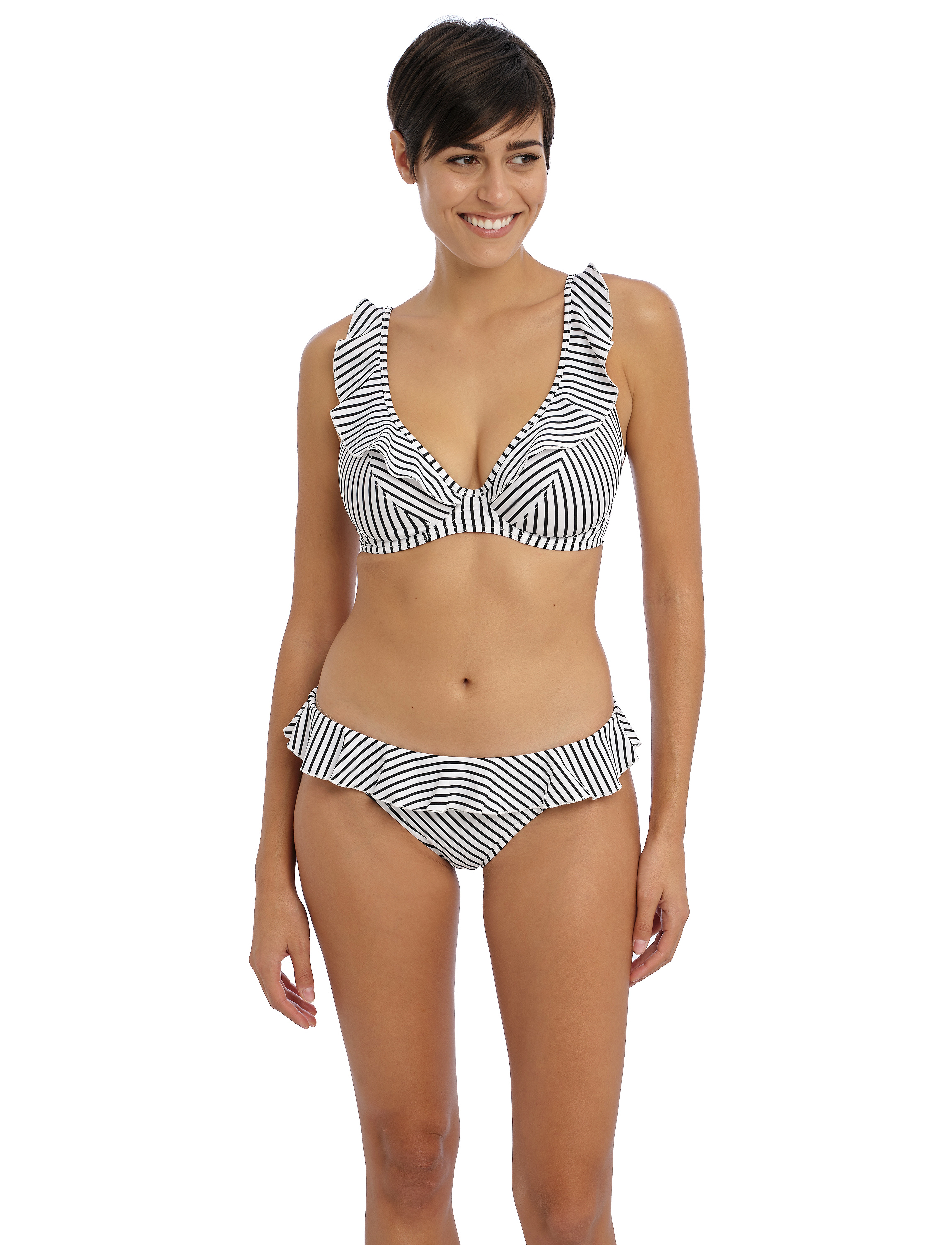 Freya Jewel Cove Uw High Apex Bikini Top, Kvinder, Bøjle Bikini Top, Hvid, Str: I x 80