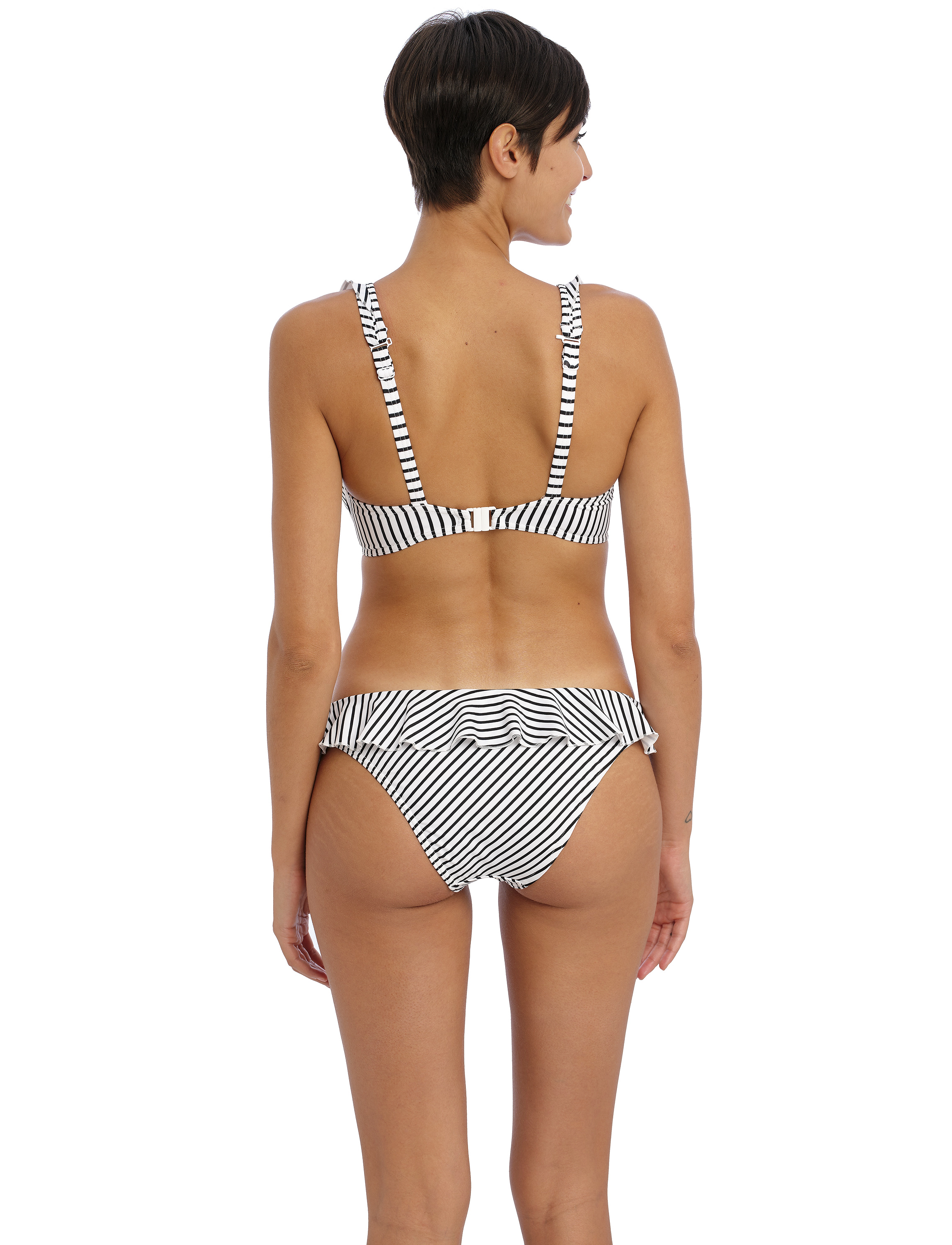 Freya - JEWEL COVE UW HIGH APEX BIKINI TOP 30 D - bikinitoppe med bøjle - stripe black - 4