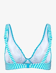 Freya - JEWEL COVE UW HIGH APEX BIKINI TOP 30 D - bedrade bikinitops - stripe turquoise - 3