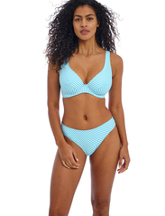 Freya - JEWEL COVE UW HIGH APEX BIKINI TOP 30 D - bikinitopp med spiler - stripe turquoise - 2