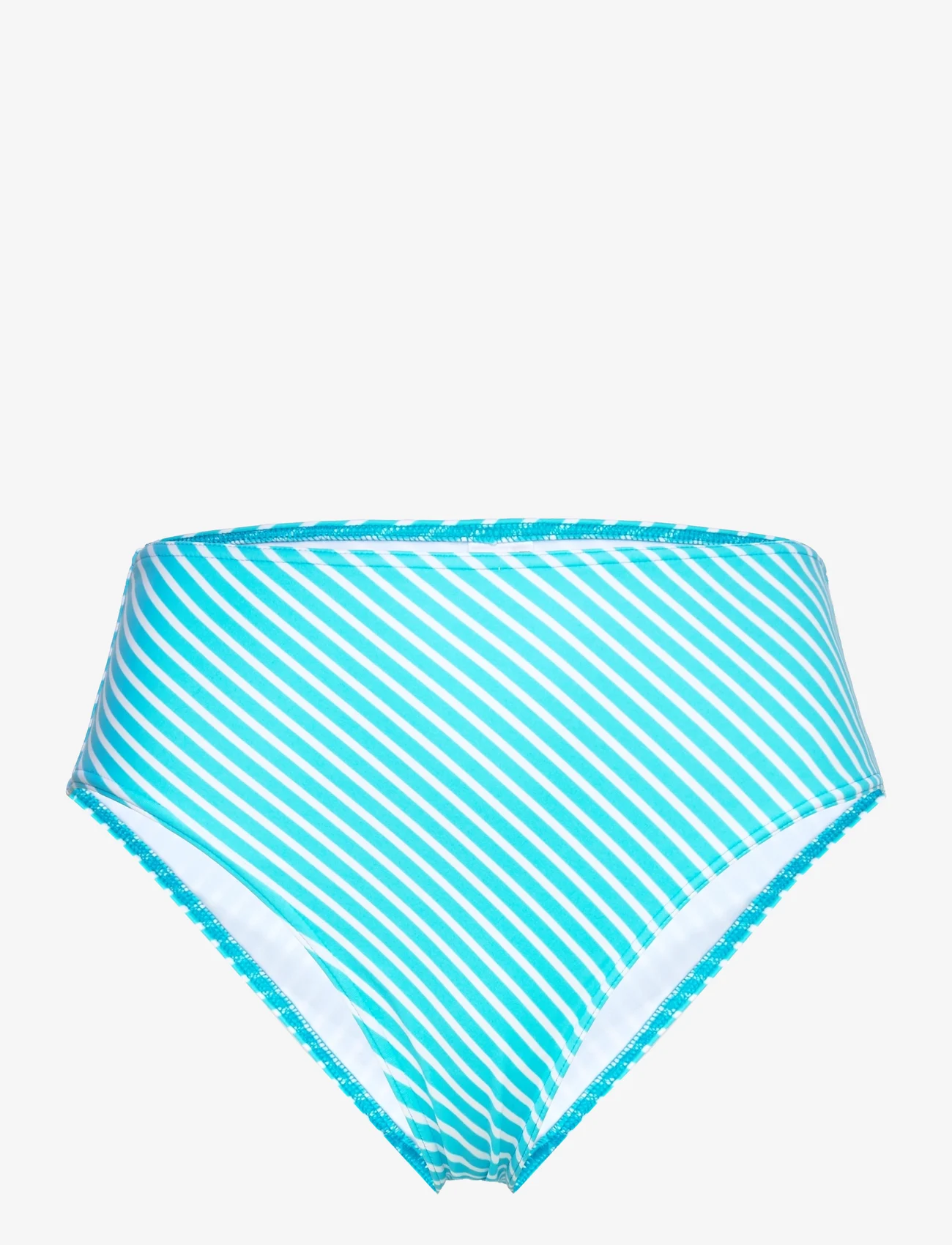 Freya - JEWEL COVE - high waist bikini bottoms - stripe turquoise - 0