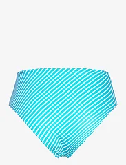 Freya - JEWEL COVE - bikinibroekjes met hoge taille - stripe turquoise - 1