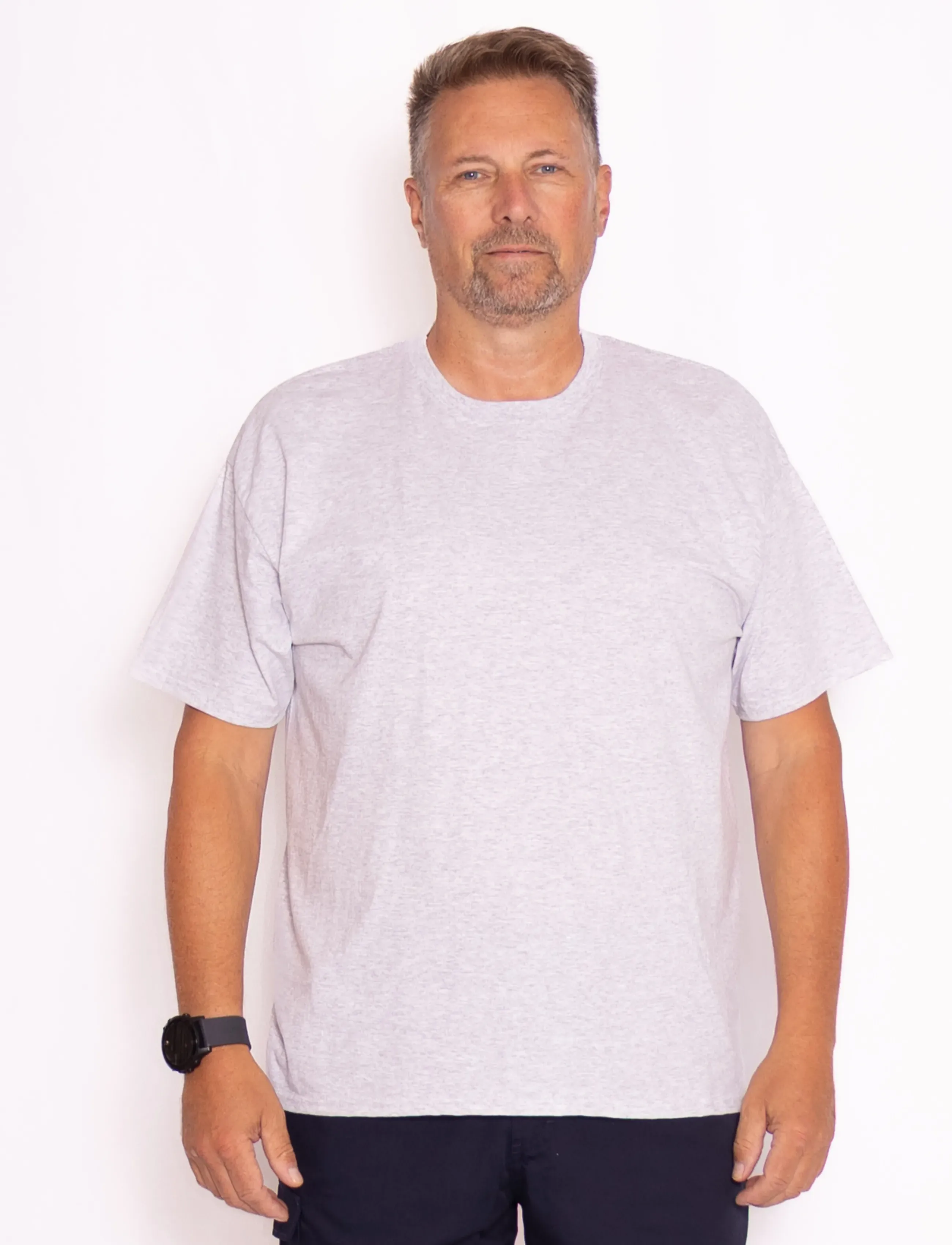 Fruit of the loom - Valueweight T - kurzärmelig - heather grey - 3