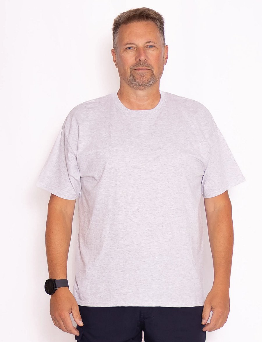 Fruit of the loom - Valueweight T - kurzärmelig - heather grey - 3