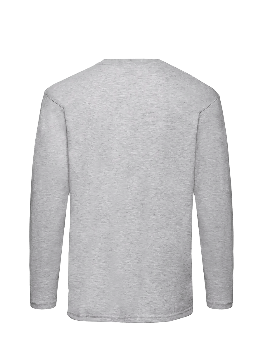 Fruit of the loom - Valueweight Long Sleeve T - langærmede t-shirts - heather grey - 1