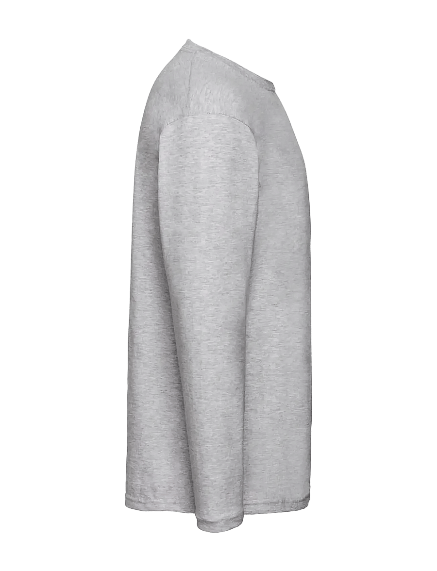 Fruit of the loom - Valueweight Long Sleeve T - langærmede t-shirts - heather grey - 2