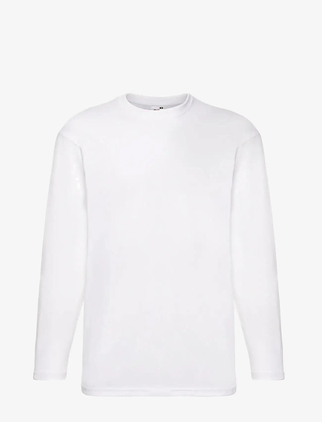 Fruit of the loom - Valueweight Long Sleeve T - long-sleeved t-shirts - white - 0