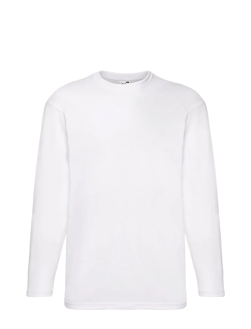 Fruit of the loom - Valueweight Long Sleeve T - t-krekli ar garām piedurknēm - white - 0