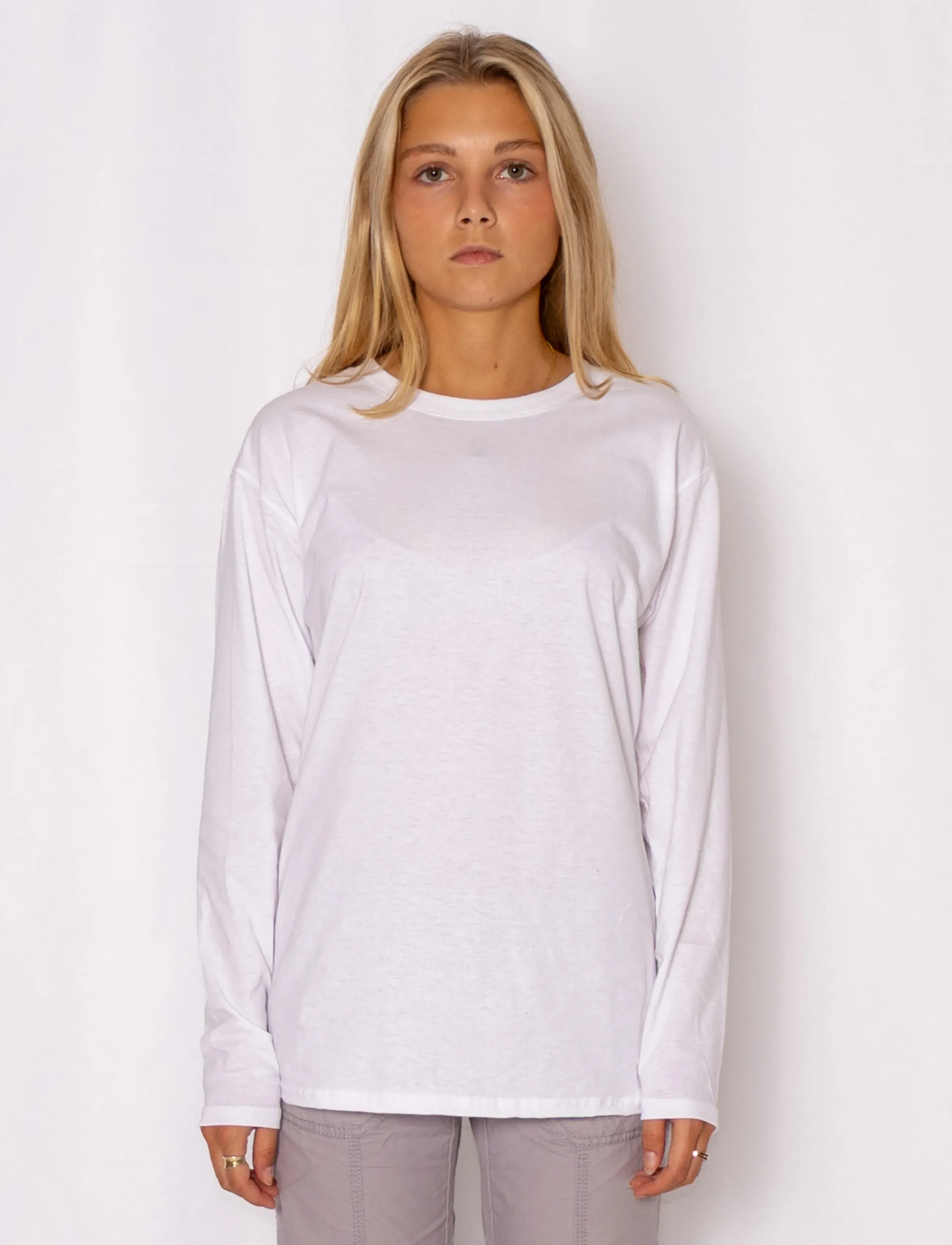 Fruit of the loom - Valueweight Long Sleeve T - langermede t-skjorter - white - 4