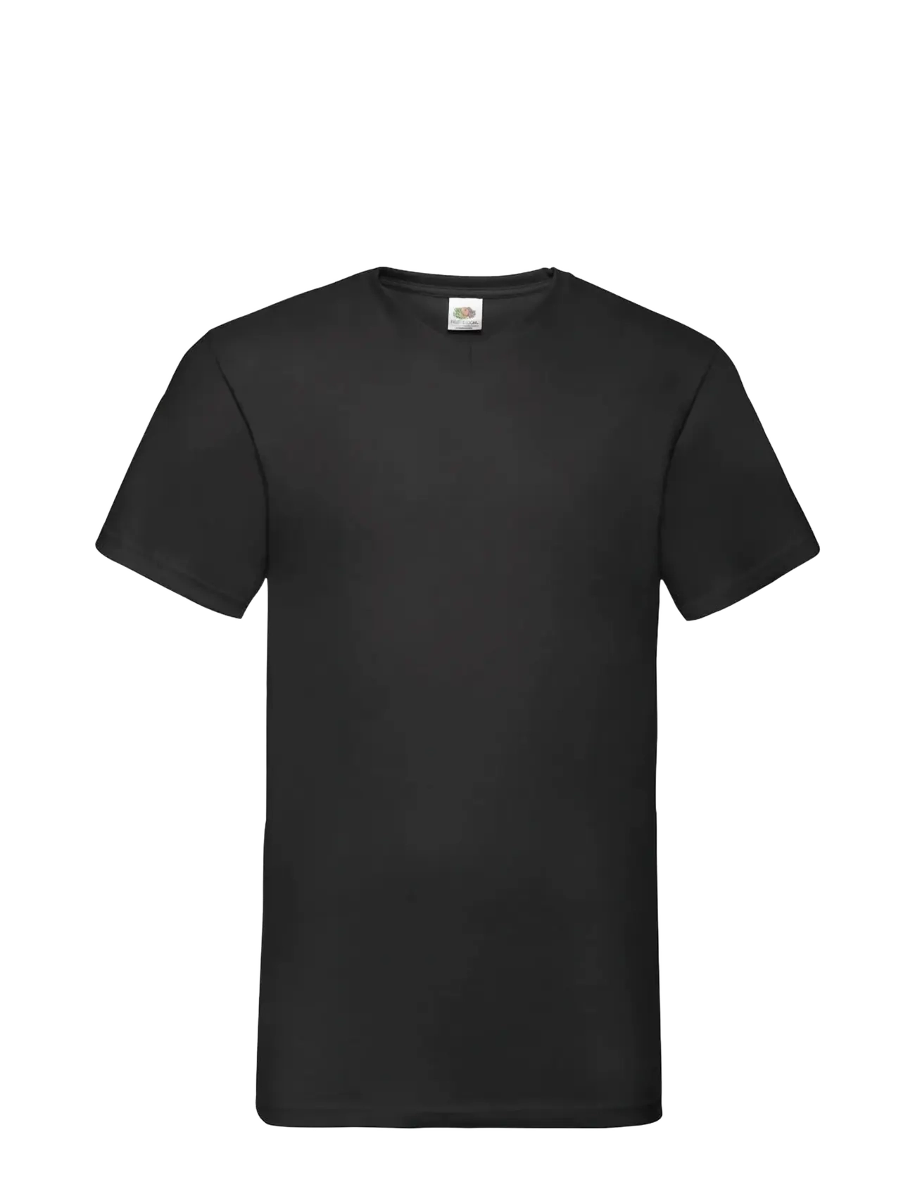 Fruit of the loom Valueweight V-Neck T - Fruit of the loom - BLACK / black
