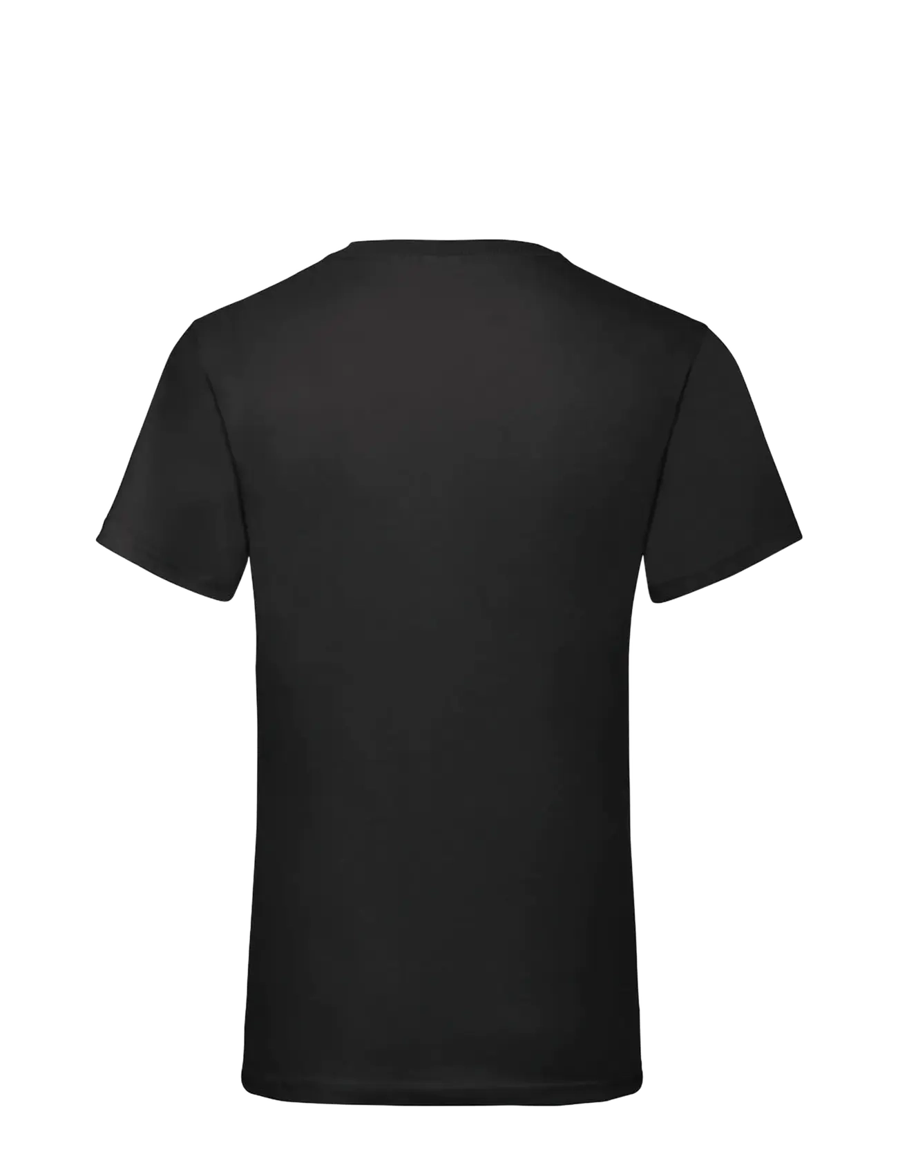 Fruit of the loom - Valueweight V-Neck T - kortærmede t-shirts - black - 1