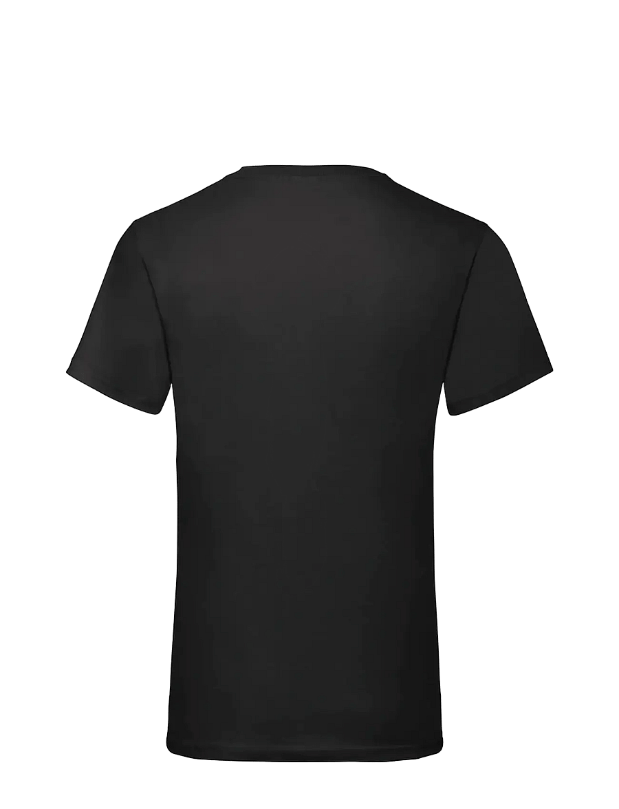 Fruit of the loom - Valueweight V-Neck T - kortærmede t-shirts - black - 1