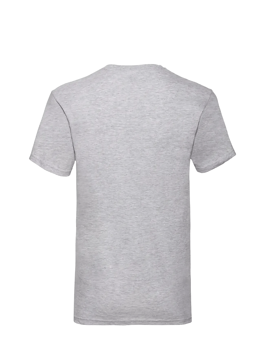 Fruit of the loom - Valueweight V-Neck T - kortærmede t-shirts - heather grey - 1