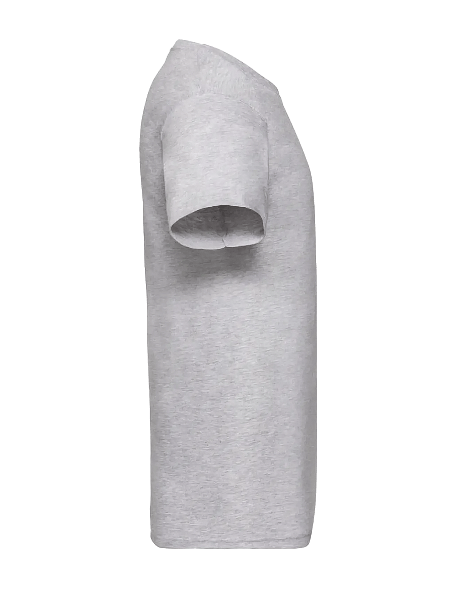 Fruit of the loom - Valueweight V-Neck T - kortærmede t-shirts - heather grey - 2