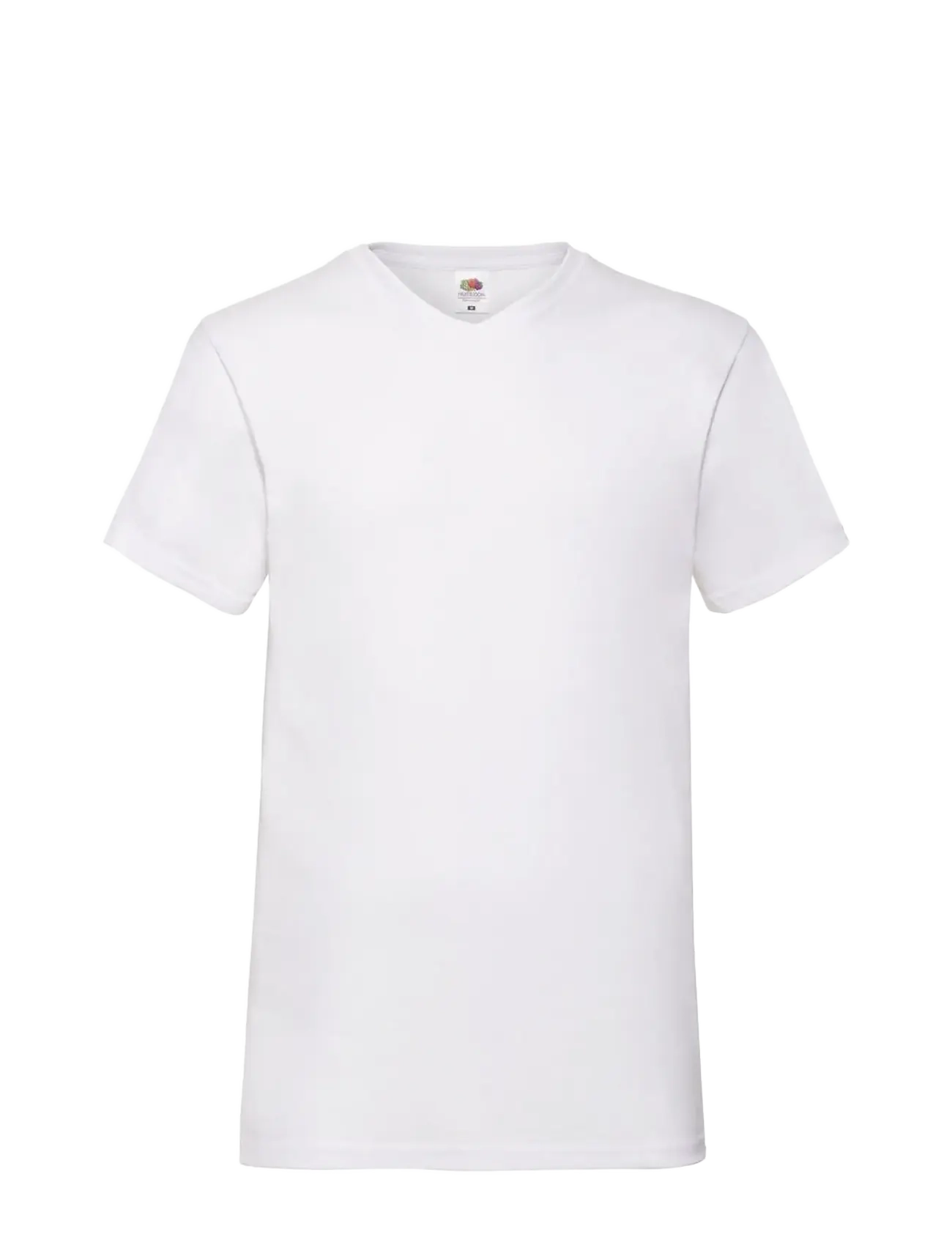 Fruit of the loom Valueweight V-Neck T - T-Shirts - WHITE / white