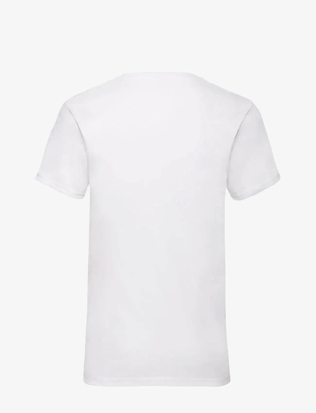 Fruit of the loom - Valueweight V-Neck T - kortærmede t-shirts - white - 1