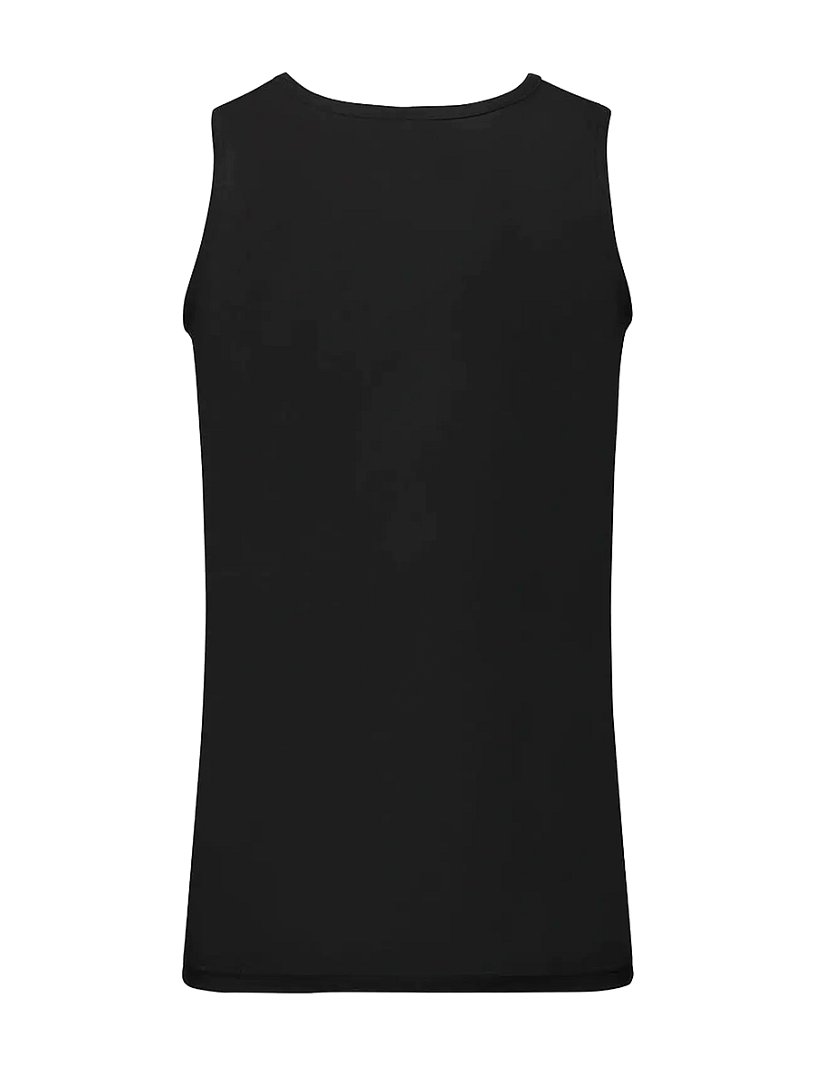 Fruit of the loom - Valueweight Athletic Vest - marškinėliai be rankovių - black - 2