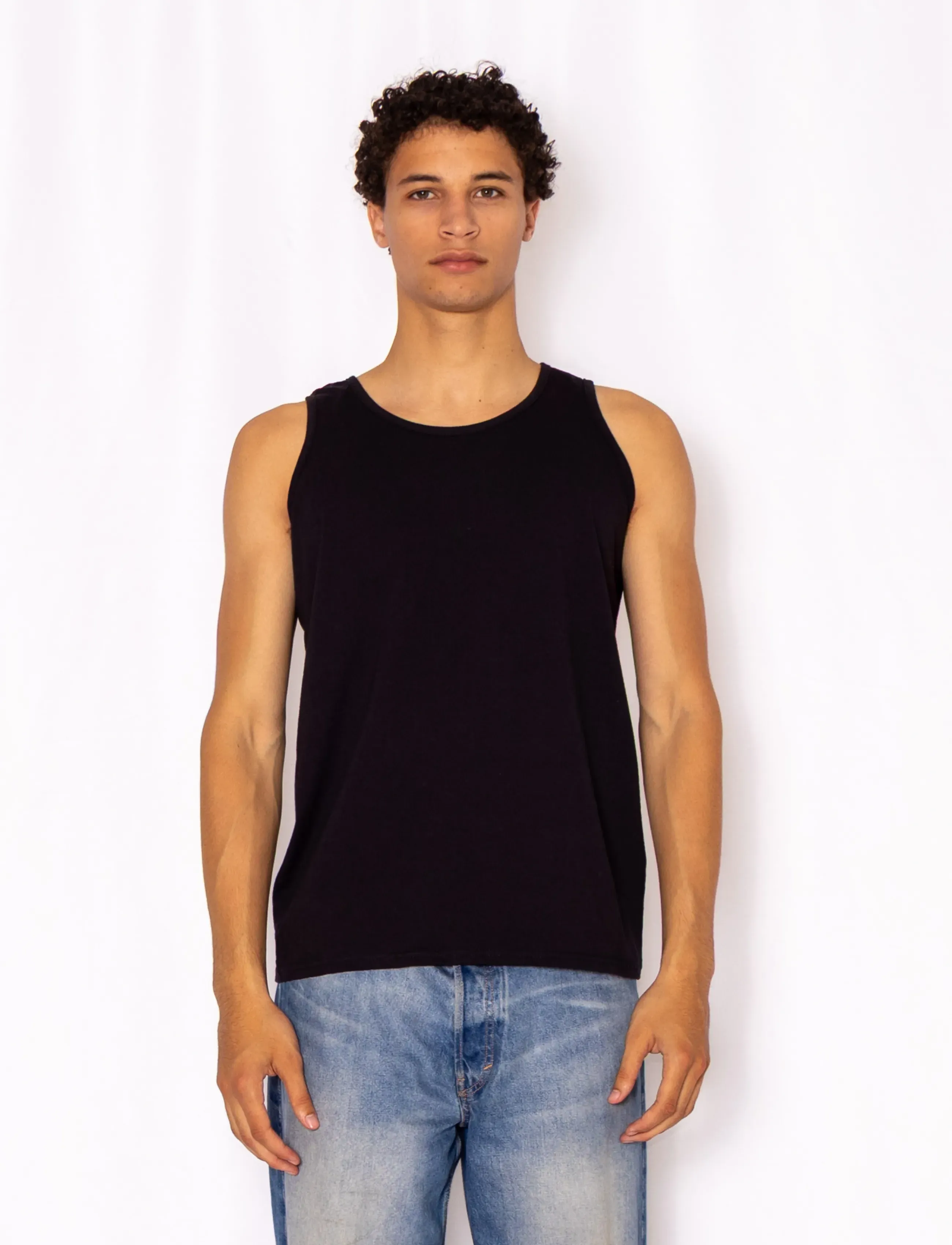 Fruit of the loom Valueweight Athletic Vest, Mænd, Tanktop, Sort, Str: M