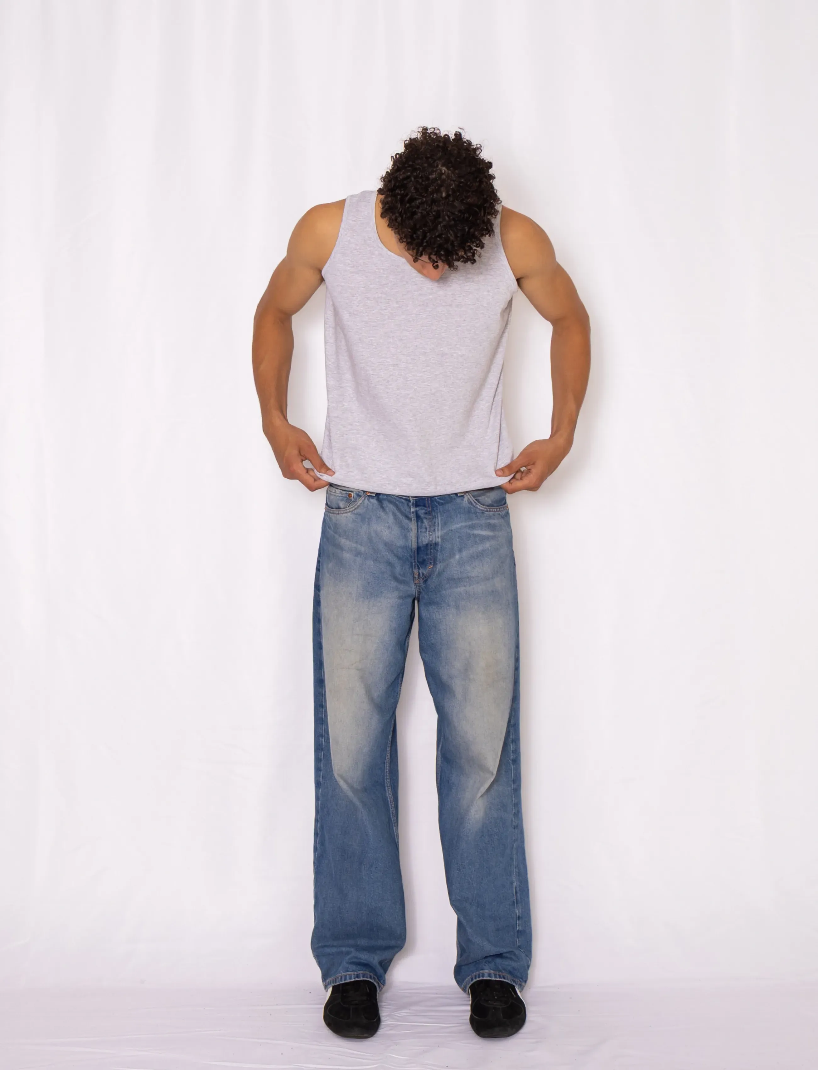 Fruit of the loom - Valueweight Athletic Vest - tanktops - heather grey - 4