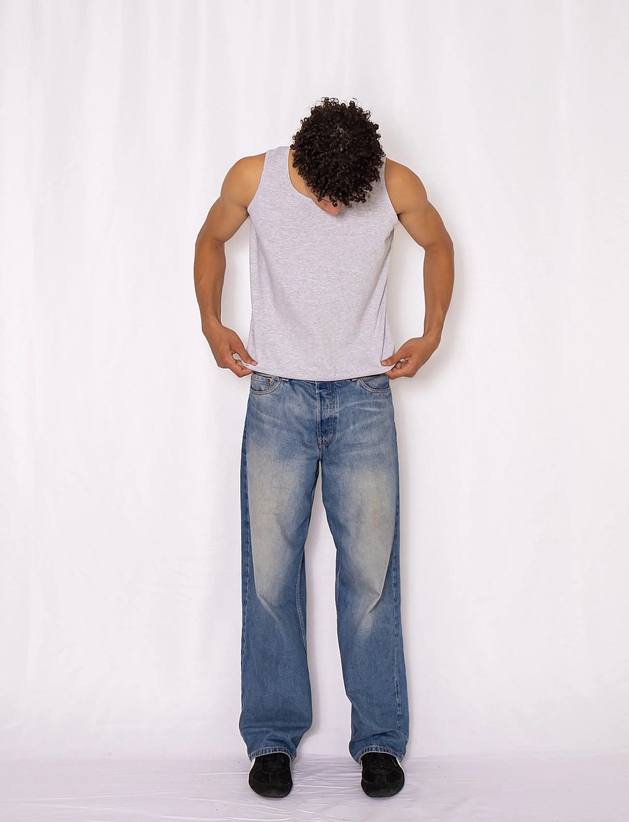 Fruit of the loom - Valueweight Athletic Vest - tanktops - heather grey - 4