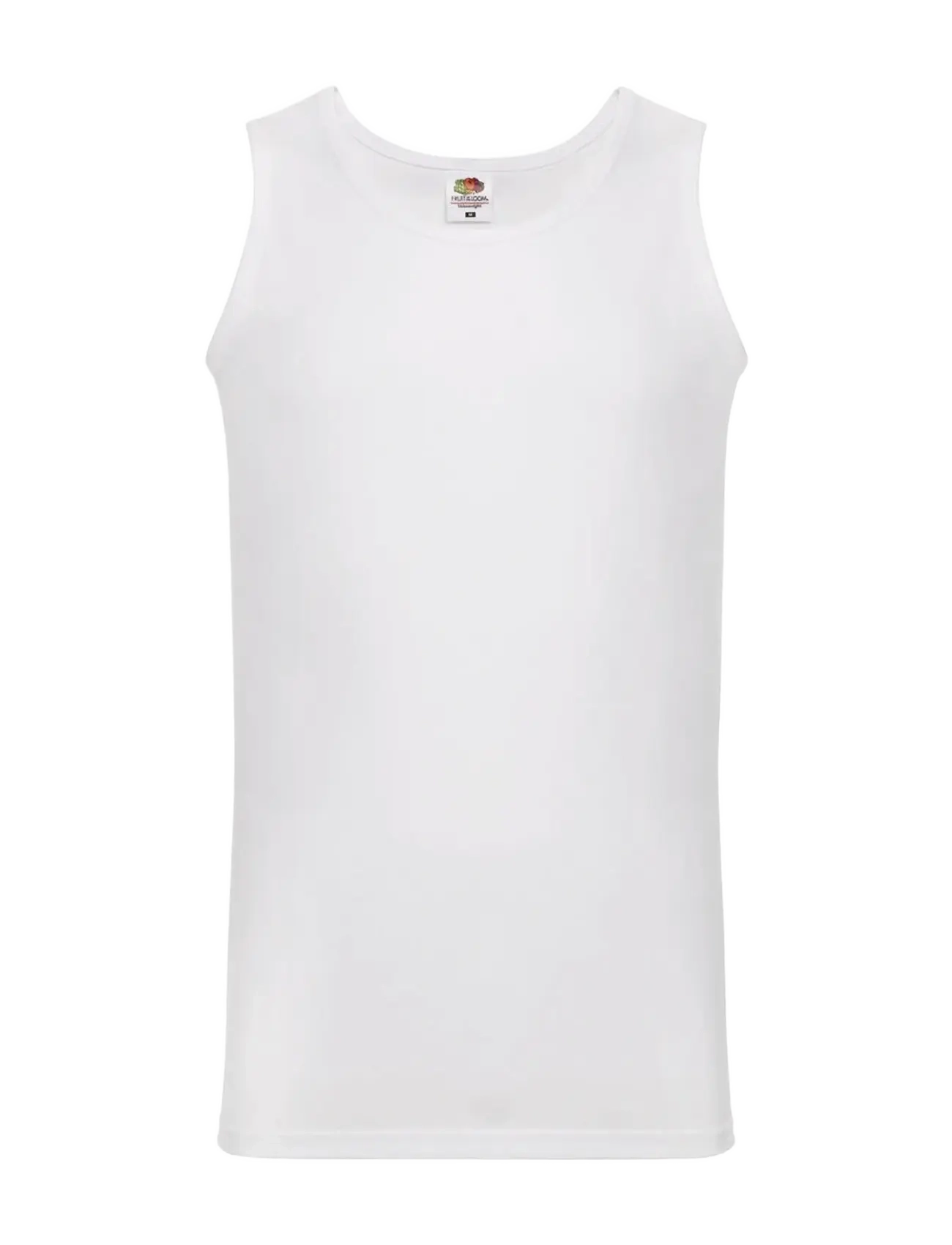 Fruit of the loom Valueweight Athletic Vest - T-Shirts - WHITE / white