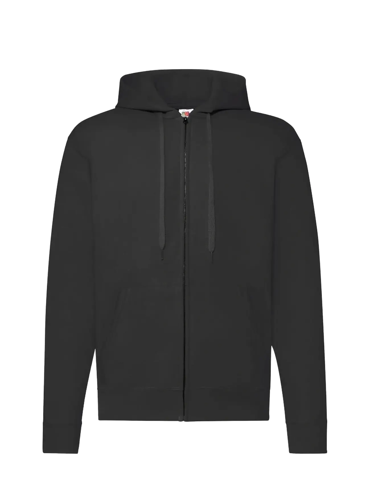 Fruit of the loom Classic Hooded Sweat Jacket - Gemütliches Zuhause - BLACK / black