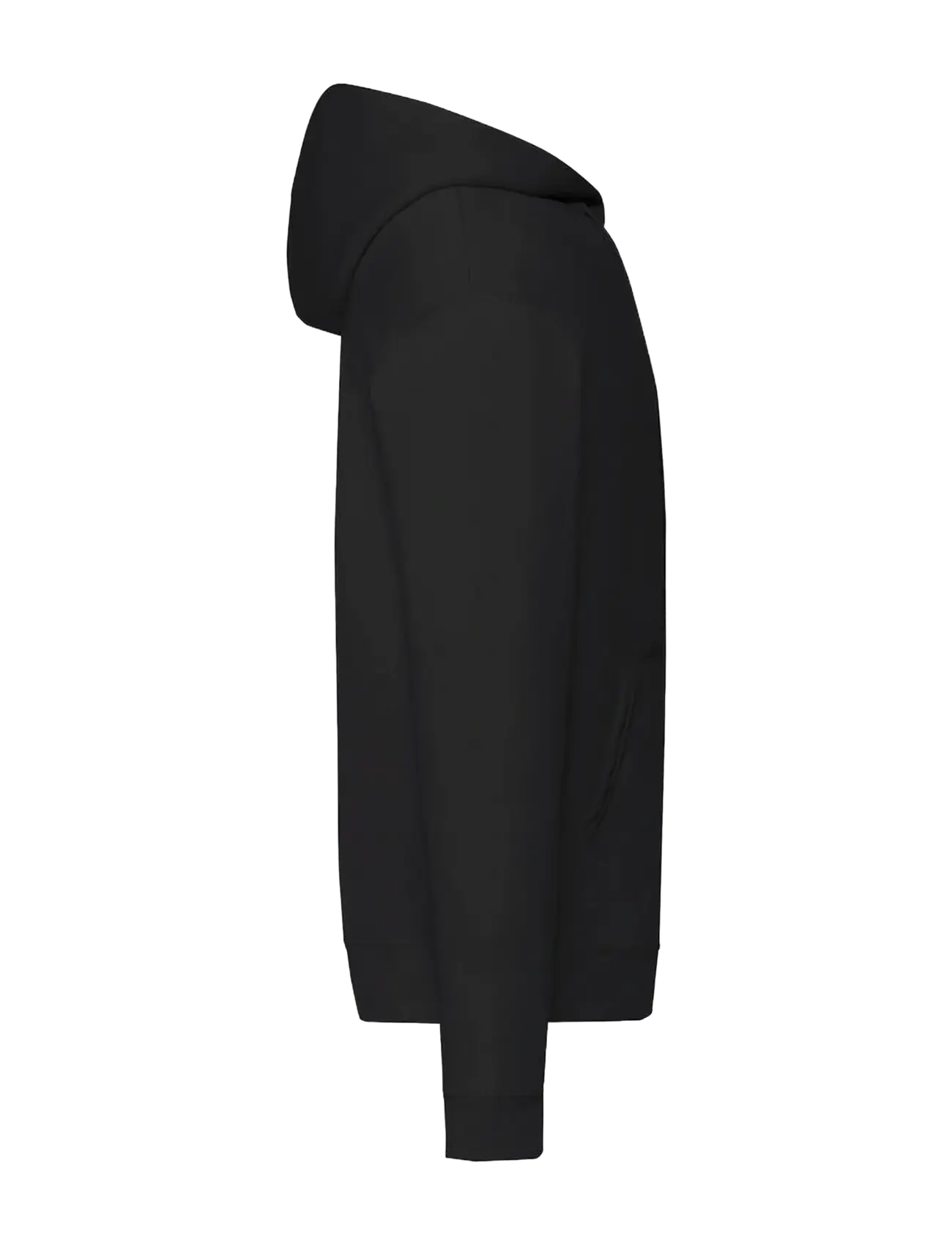 Fruit of the loom - Classic Hooded Sweat Jacket - hættetrøjer - black - 2