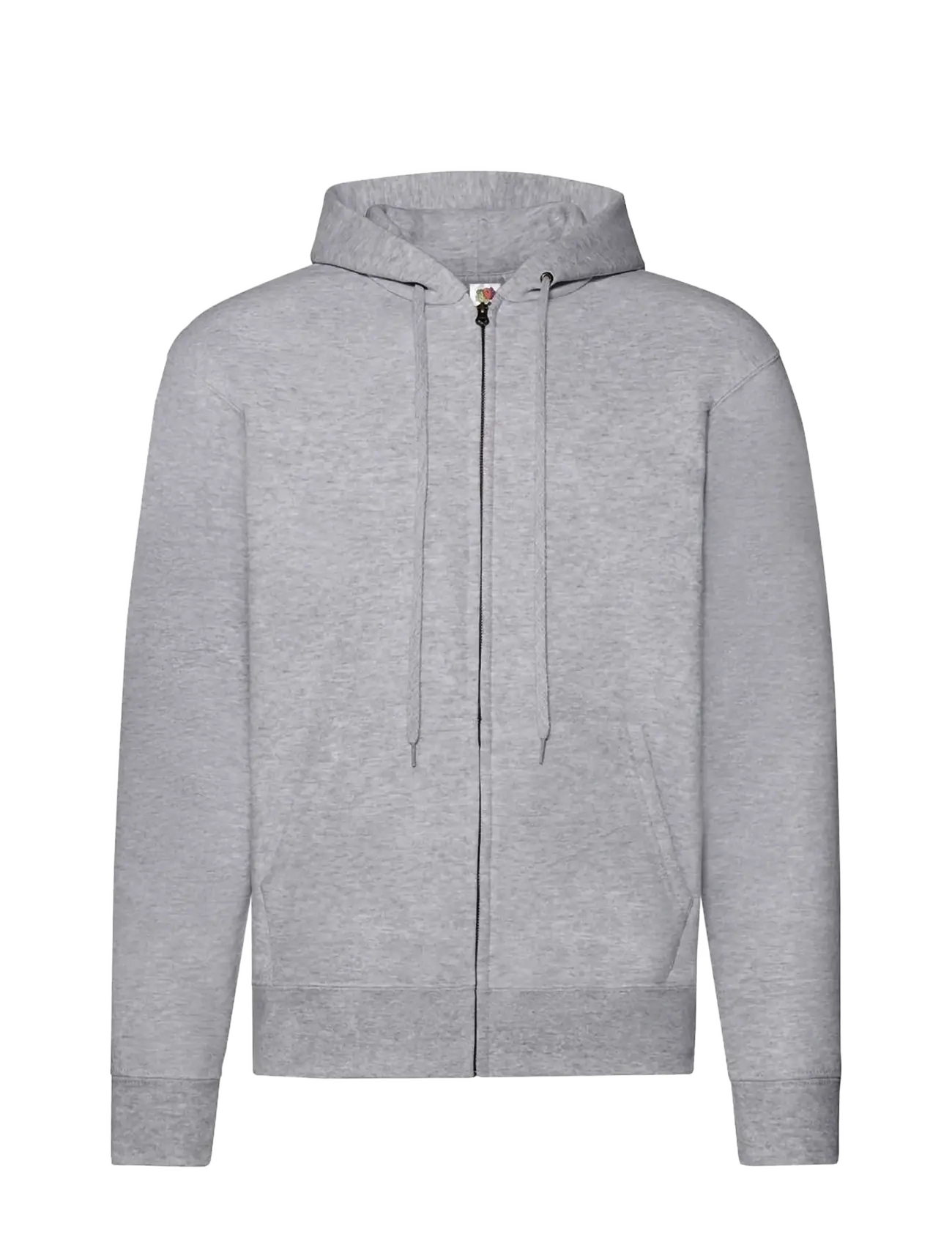 FRUIT OF THE LOOM Klassisch Hooded Sweat Jacke Grau - XL - Damen