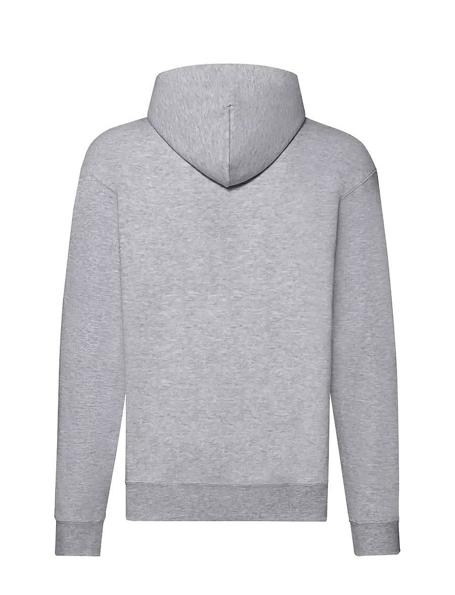 Fruit of the loom - Classic Hooded Sweat Jacket - hættetrøjer - heather grey - 1