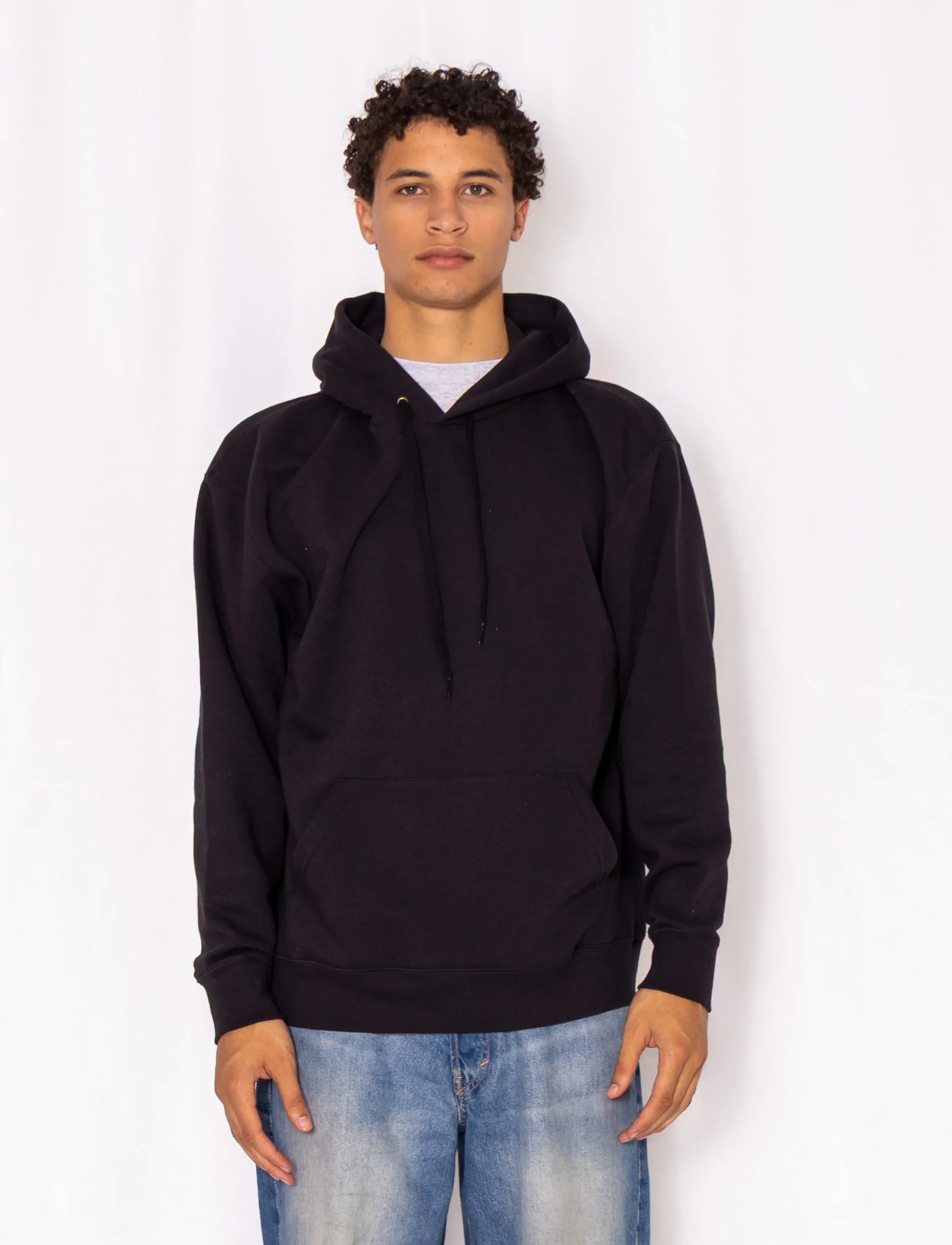 Fruit of the loom - Classic Hooded Sweat - hættetrøjer - black - 4