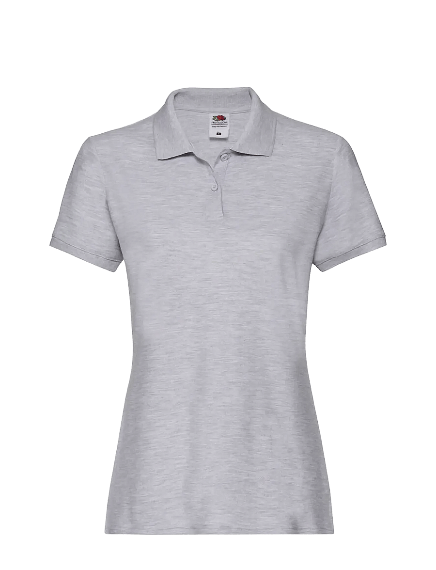Fruit of the loom - Ladies Premium Polo - poloer - heather grey - 1