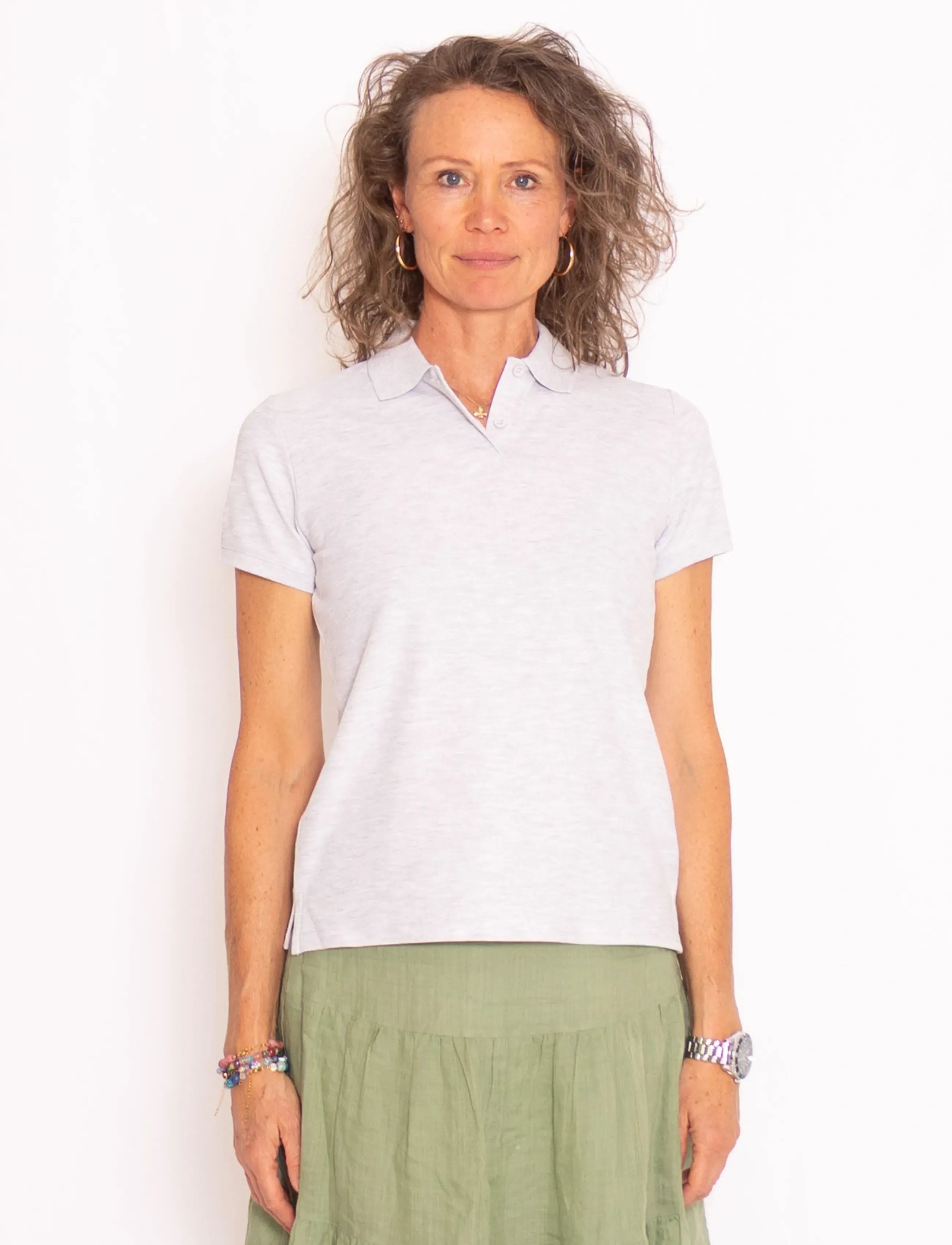 Fruit of the loom Ladies Premium Polo, M, T-shirts & Oberteile, Grau - Polos, Frauen