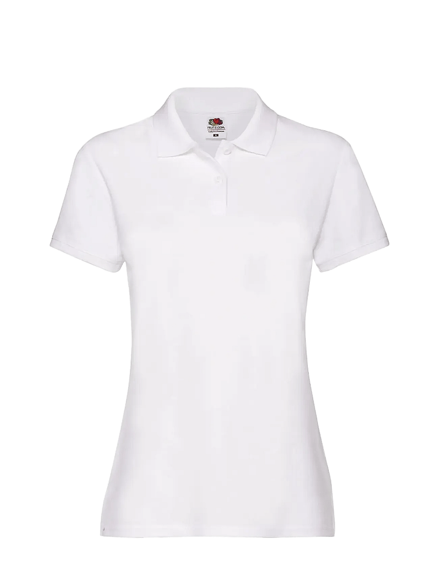 Fruit of the loom - Ladies Premium Polo - polo krekli - white - 0