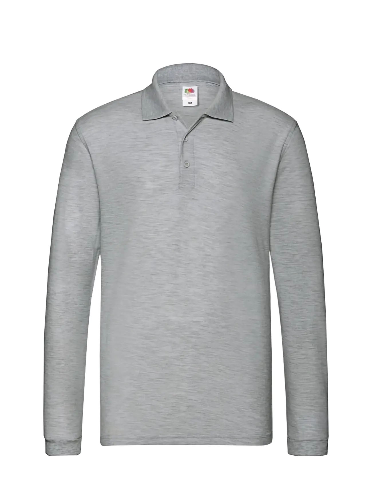 FRUIT OF THE LOOM Premium Lange Ärmel Polo Grau - XL - Damen