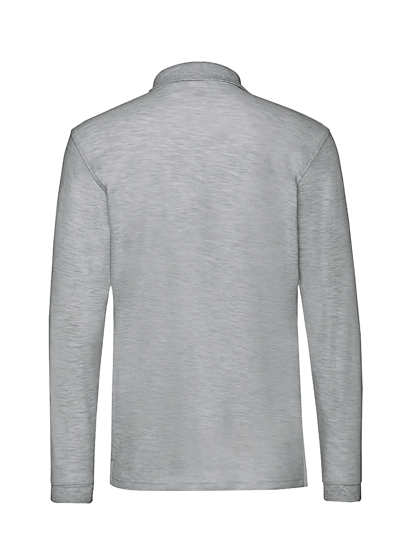 Fruit of the loom - Premium Long Sleeve Polo - langermede - athletic heather - 1