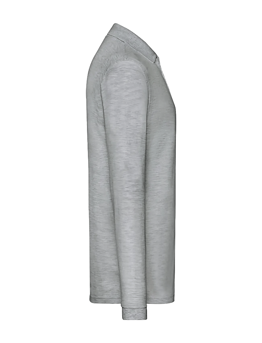 Fruit of the loom - Premium Long Sleeve Polo - långärmade pikéer - athletic heather - 2