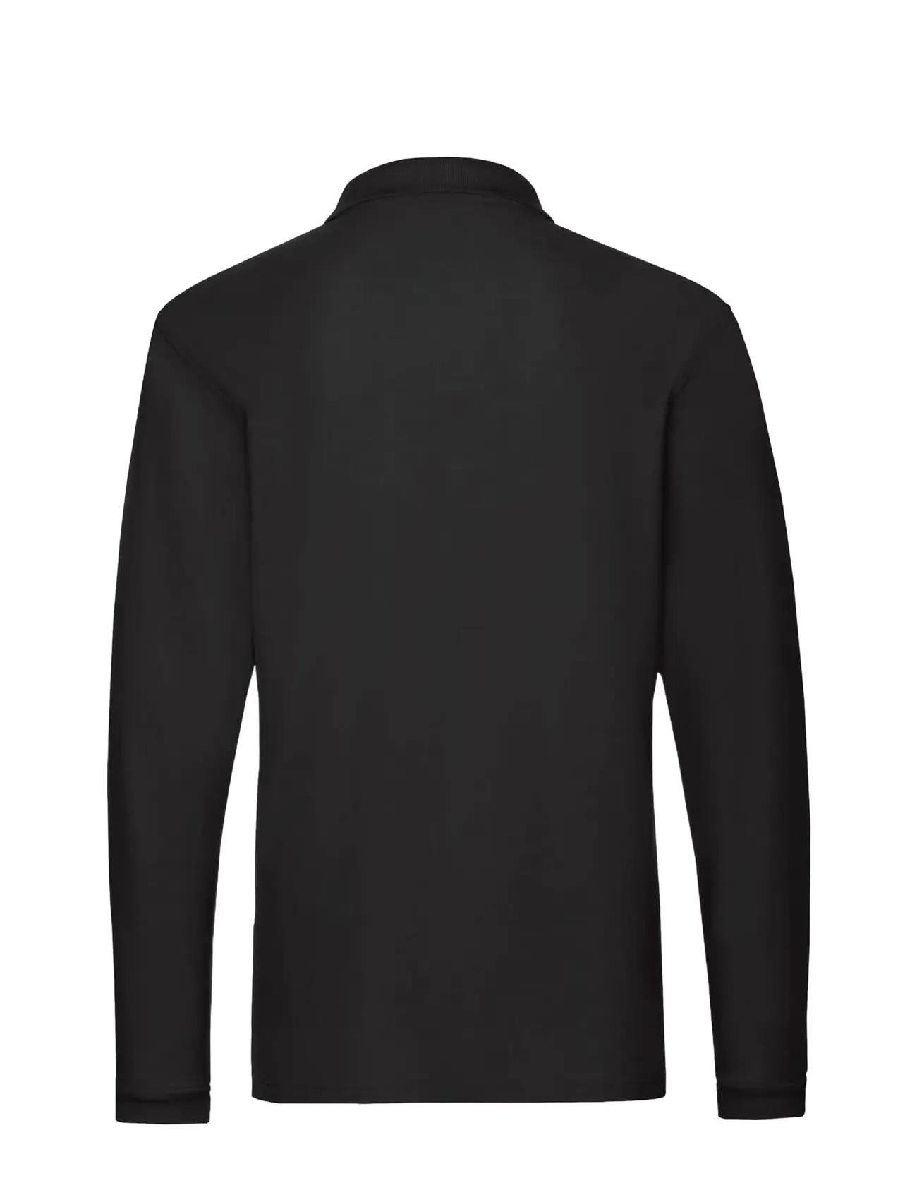 Fruit of the loom - Premium Long Sleeve Polo - langærmede poloer - black - 2