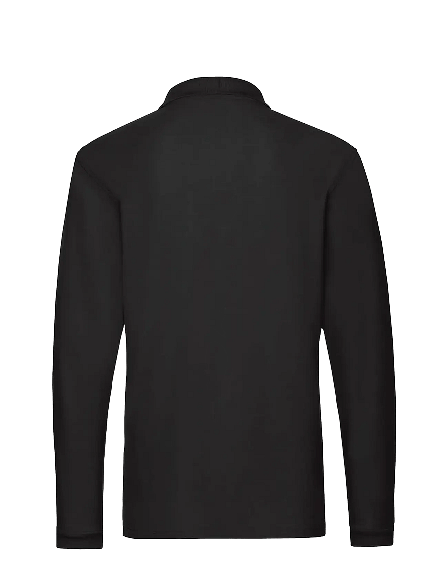 Fruit of the loom - Premium Long Sleeve Polo - langærmede poloer - black - 2